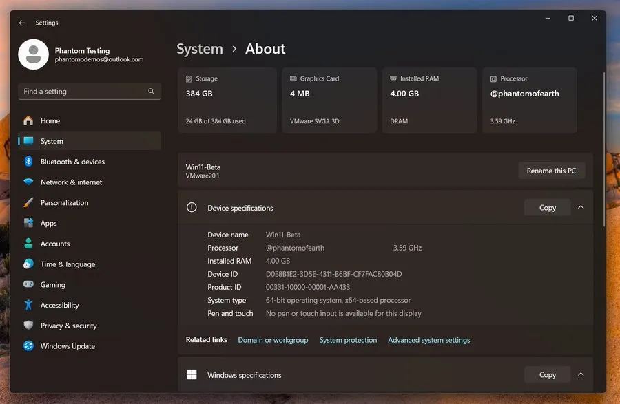 Windows 11 Temel Donanim Ozellikleri Ekrani Guncellendi